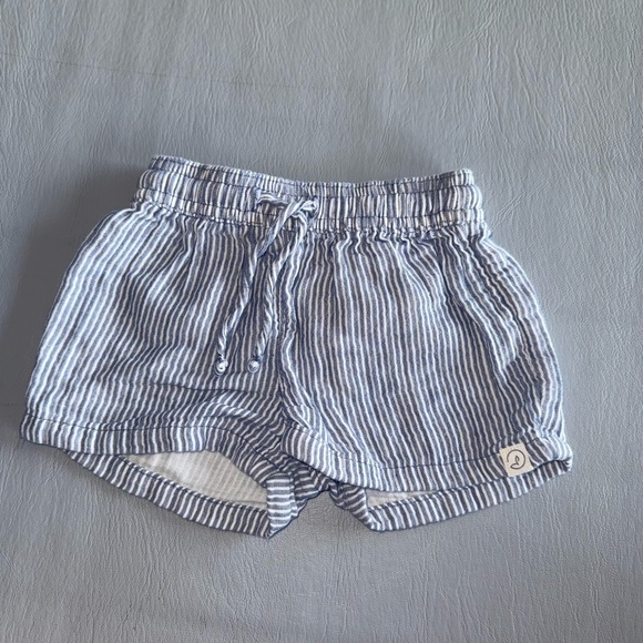Little Planet Other - Striped Blue Kids Shorts